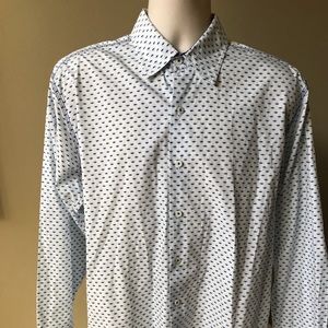 Vintage Italia Long Sleeve Dress Casual Shirt